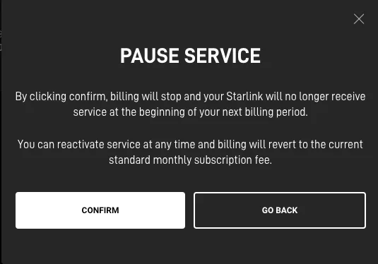 Starlink Nairobi Subscription Suspension
