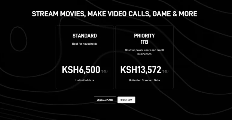 Starlink Kenya Website