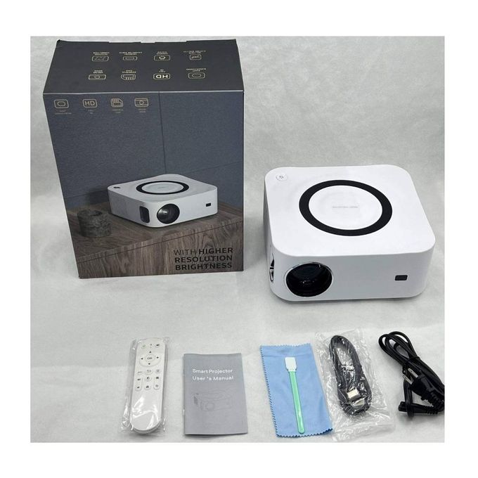 Android Full HD 1080p Home Theater WIFI LED Multimedia Projector +100 Inch Screen Projector image 1