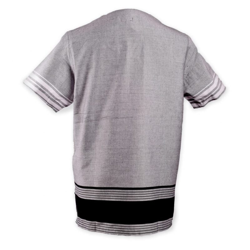 Kikoy V-Neck Mens Shirt – Grey image 2