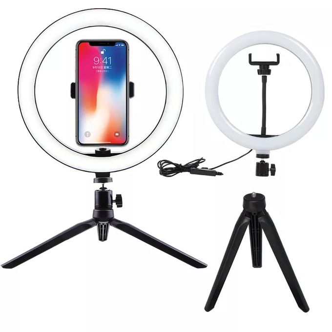 Selfie Ring Light LED SMD 14 Inches 36 CM + Tripod image 1