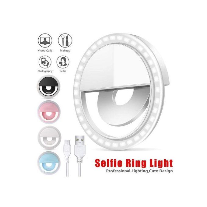 3000 5000k Led Usb Charging Selfie Ring Led Light Lamp Mobile Selfie Light image 1