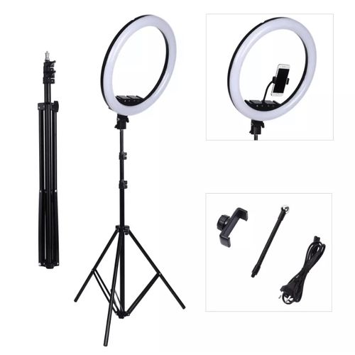 18 inch LED Ring Light with Tripod Stand image 1