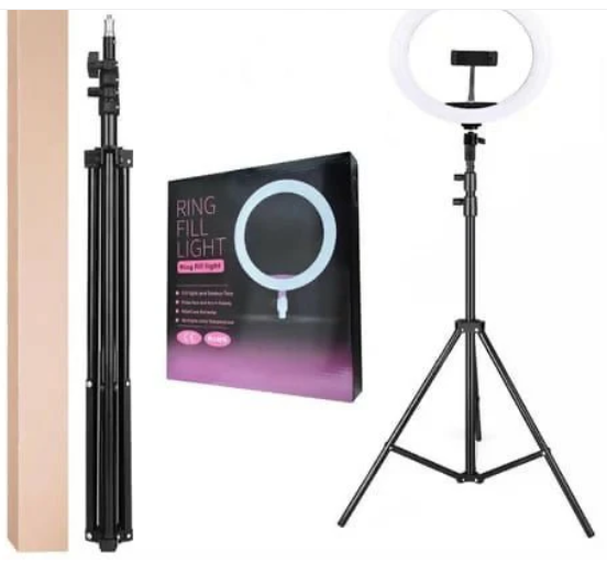 10 inch ring light with 2.1m stand image 1