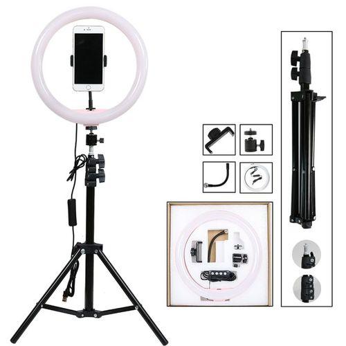 14 inch Ring Light With 2.1 Meter Stand, Remote And A Phone Holder image 1