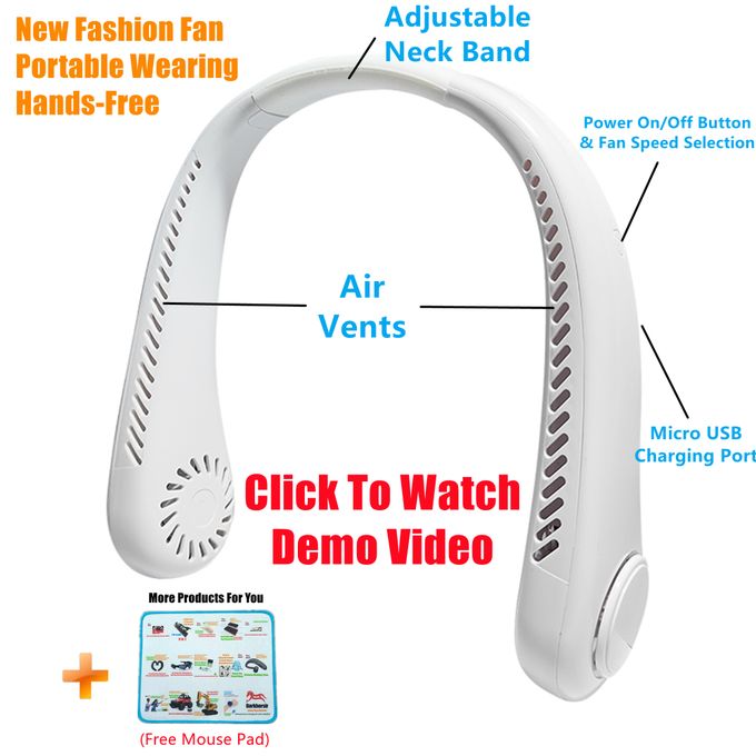 Fashionable Portable Mini Hanging Neck Cooling Fan image 1