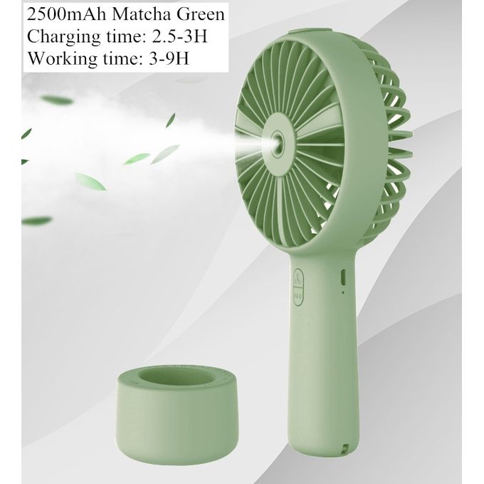 Battery Portable Water Spray Mist Fan Electric USB Rechargeable Handheld Mini image 1